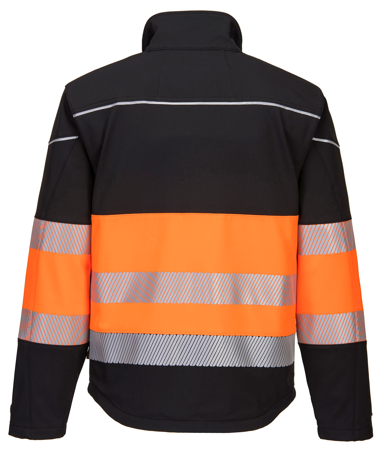 Portwest PW3 softshelljacka, Varsel Svart/Orange, large image number 1