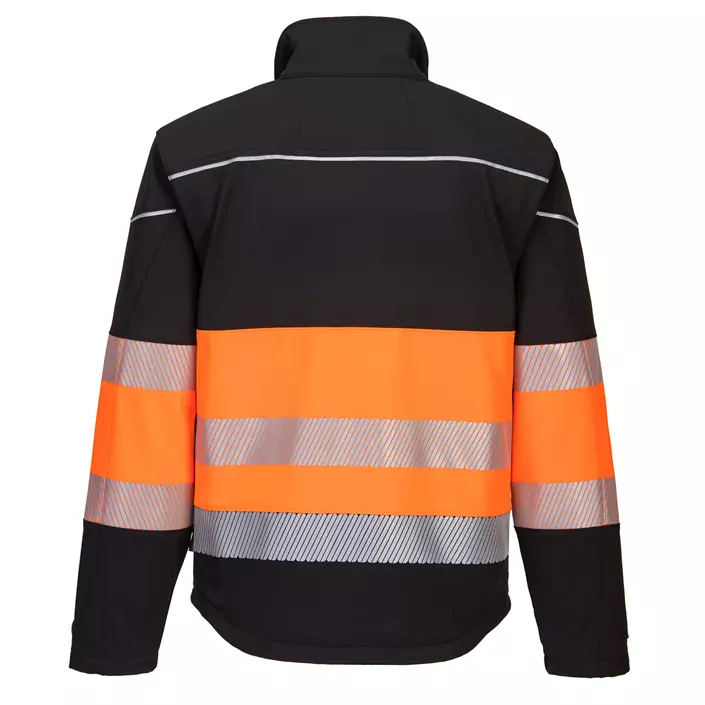 Portwest PW3 softshell jacket, Hi-Vis Black/Orange, large image number 1