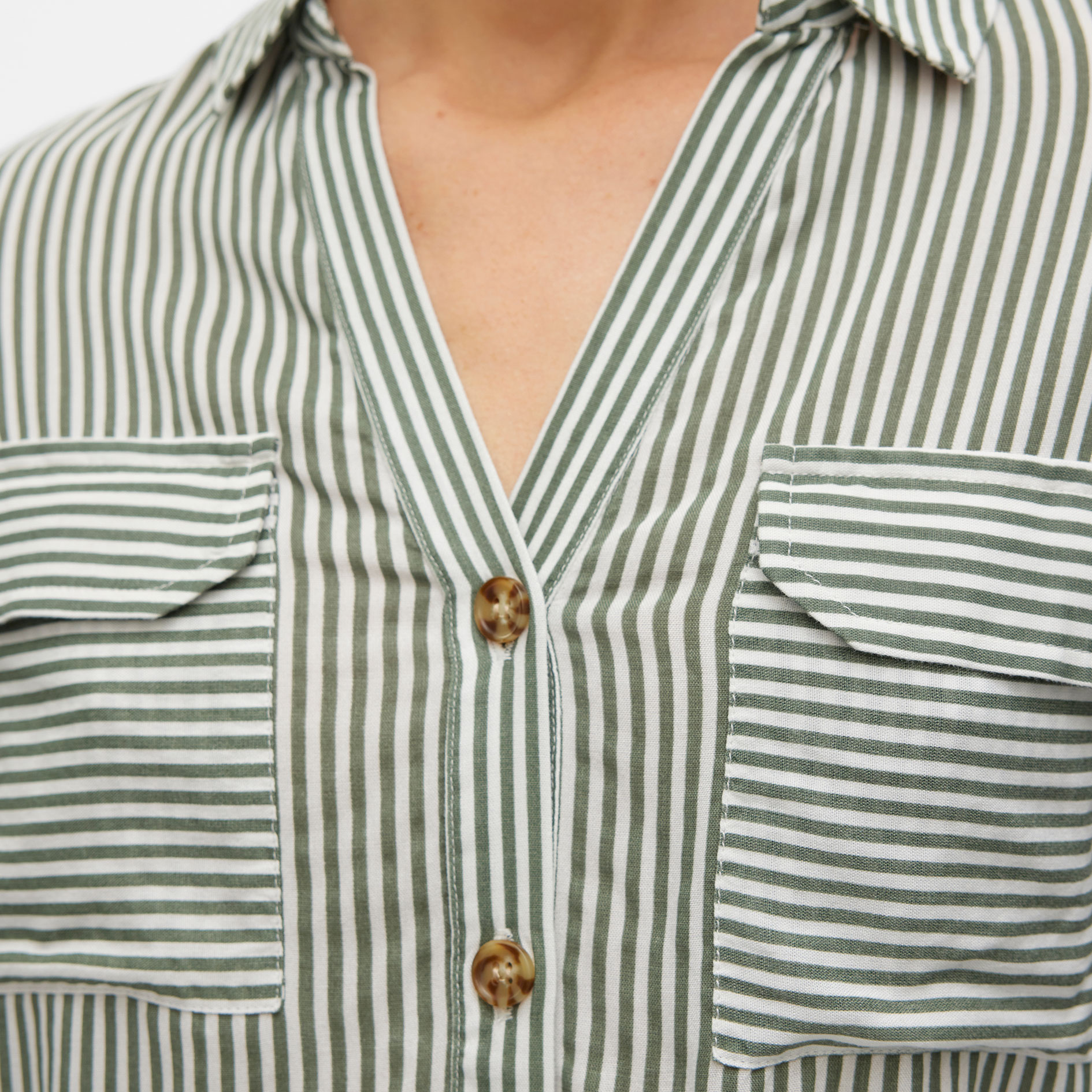 Vero Moda VMBUMPY women's shirt, Laurel Wreath Stripe, large image number 4