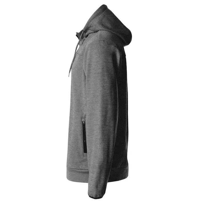 Clique Ottawa sweat hættetrøje med lynlås, Gråmeleret, large image number 5