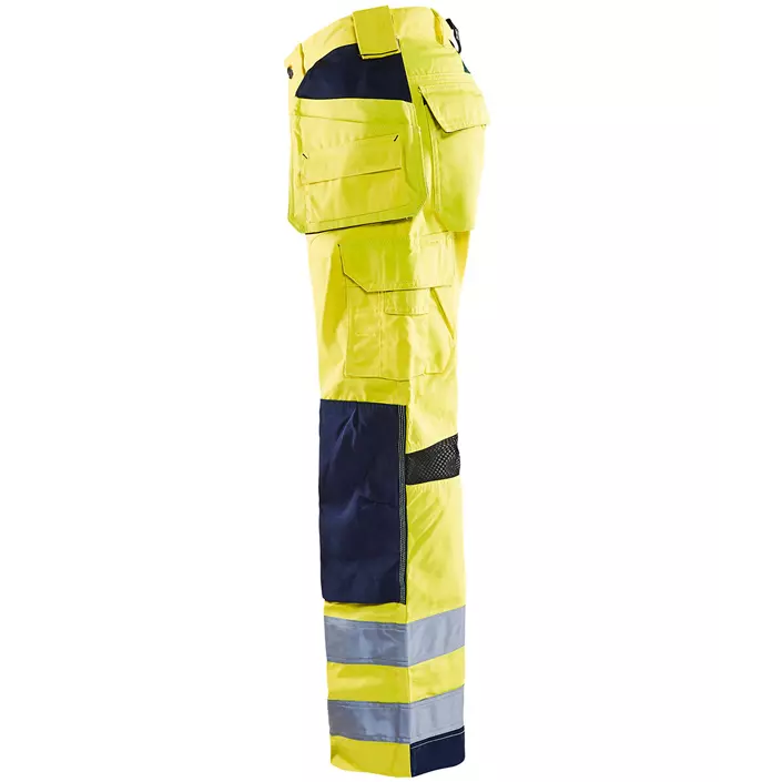 Blåkläder håndverksbukse, Hi-vis gul/marineblå, large image number 2