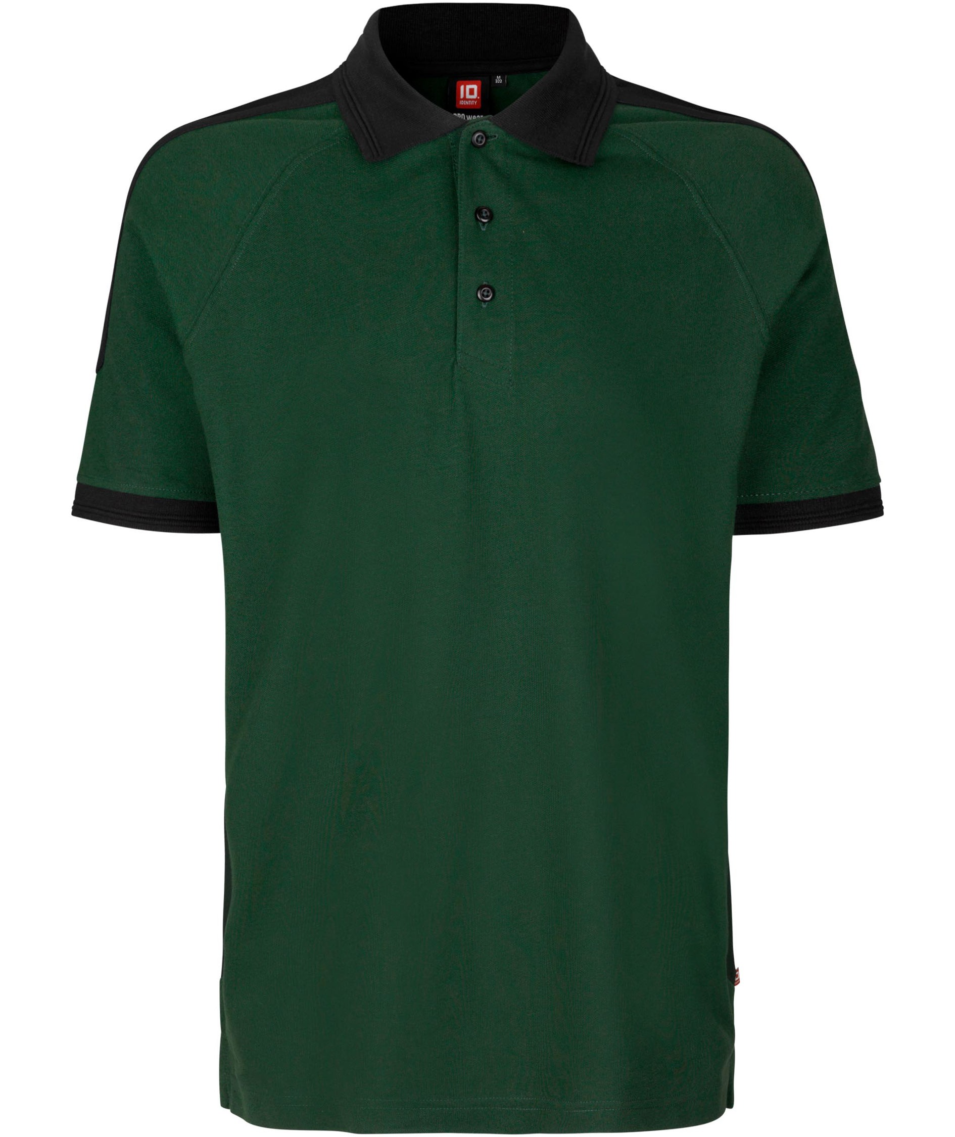 ID Pro Wear contrast Polo shirt, Bottle Green, large image number 0