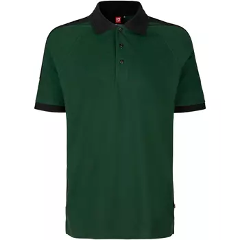 ID Pro Wear kontrast Polo T-shirt, Flaskegrøn