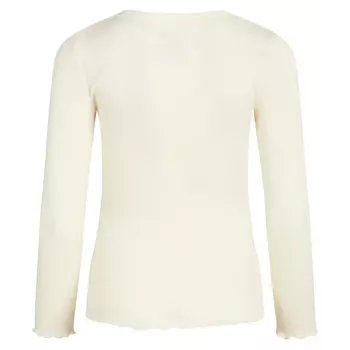 Claire Woman långärmad T-shirt med merinoull dam, Ivory