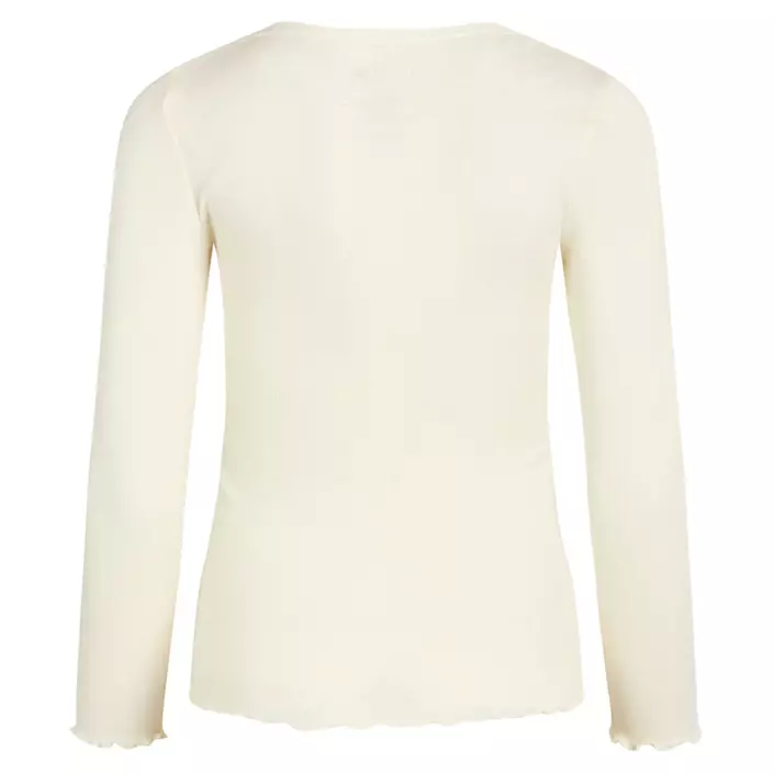 Claire Woman dame langermet T-shirt med merinoull, Ivory, large image number 1