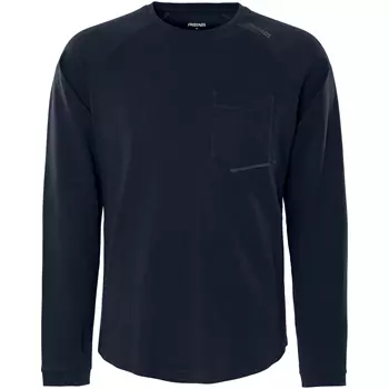 Fristads long-sleeved T-shirt 7821 GHT, Dark Marine Blue