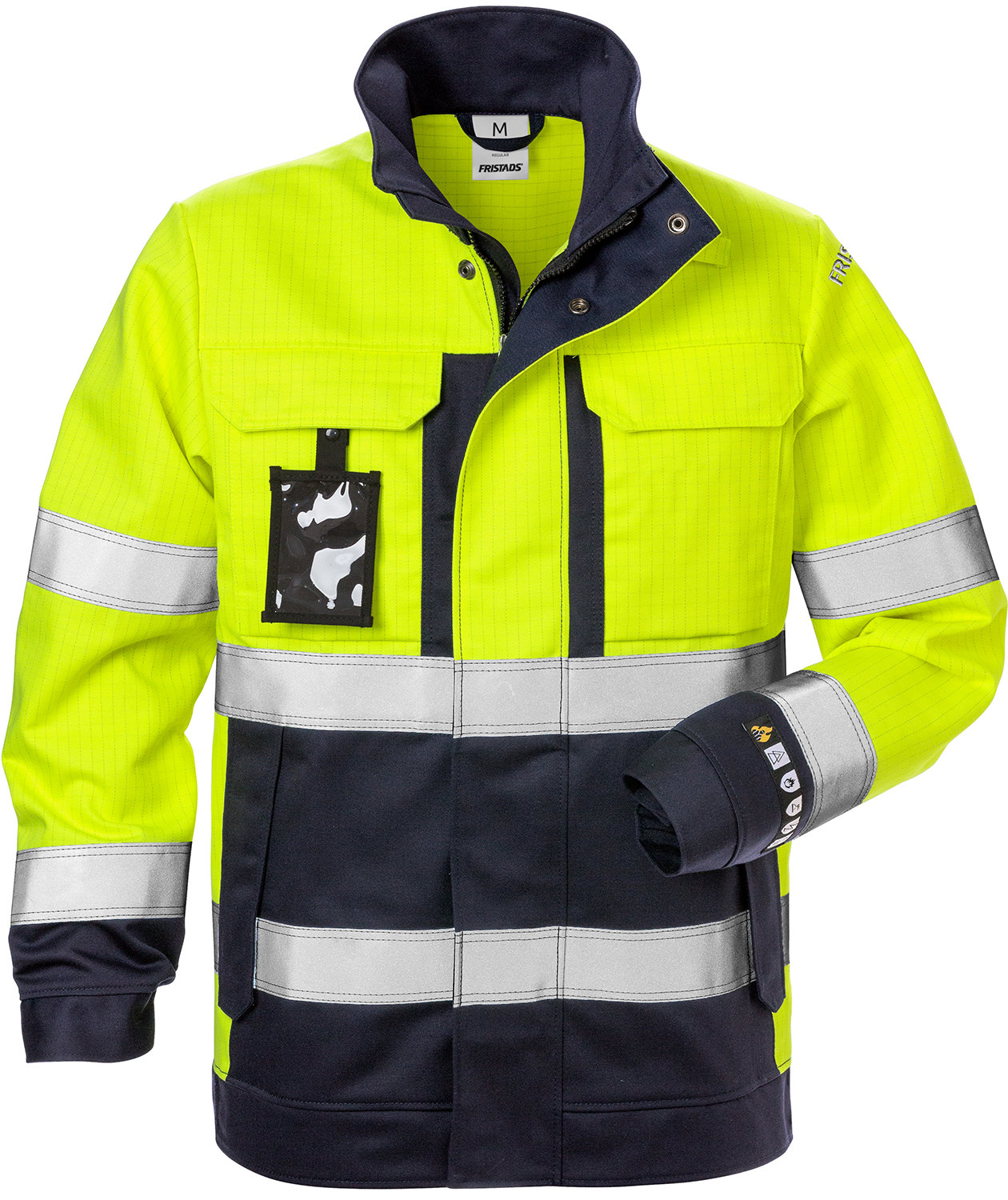Fristads Flame women's work jacket 4590 FLAM, Hi-vis Yellow/Marine, large image number 2