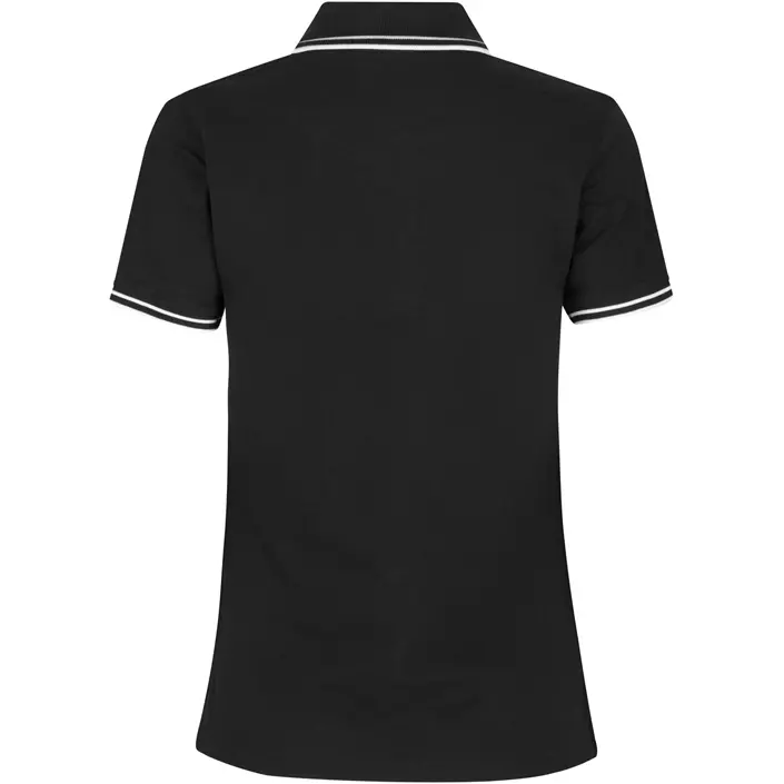 ID stretch dame polo T-skjorte, Svart, large image number 1
