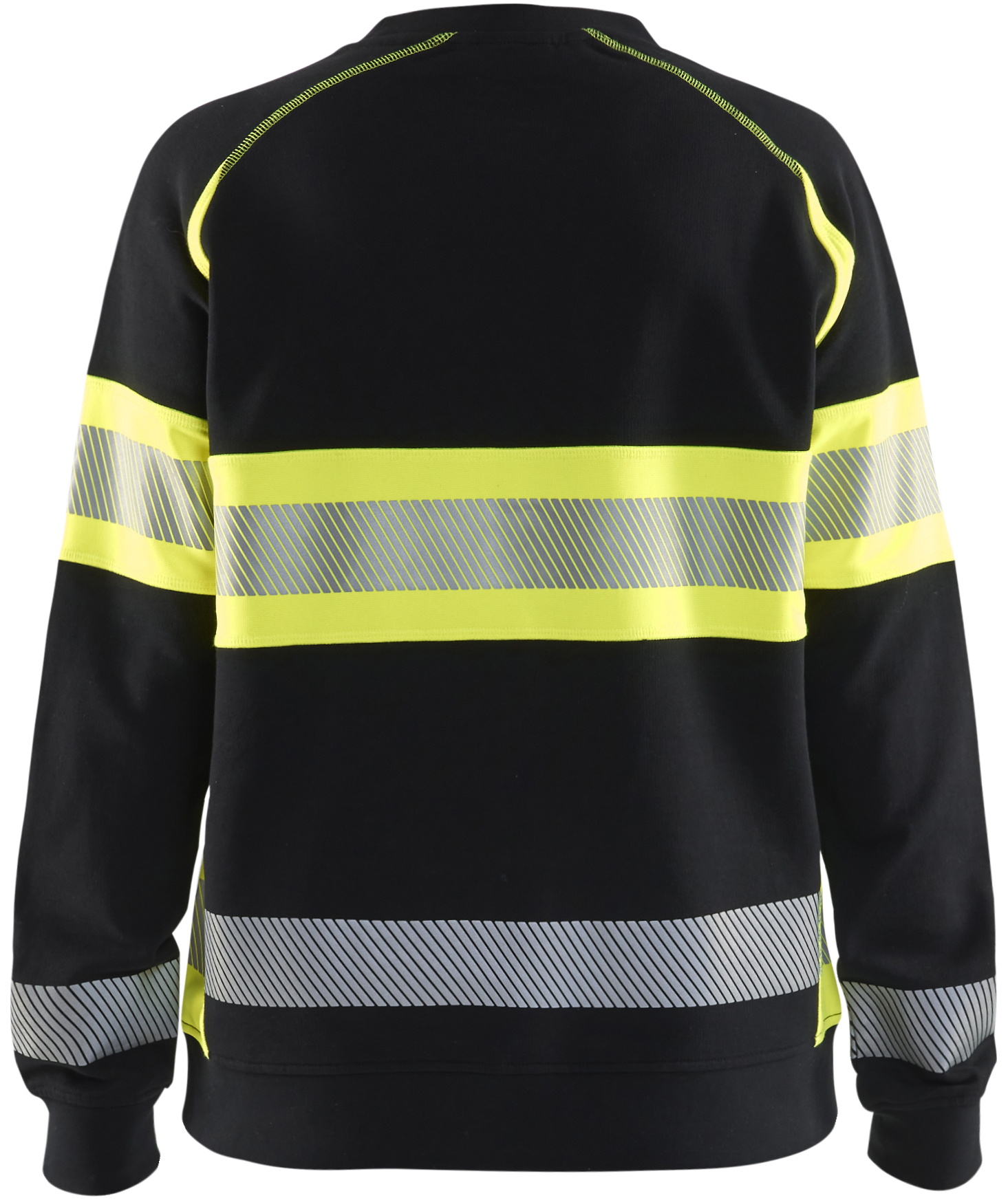 Bl&aring;kl&auml;der women's sweatshirt, Black/Hi-Vis Yellow, large image number 2