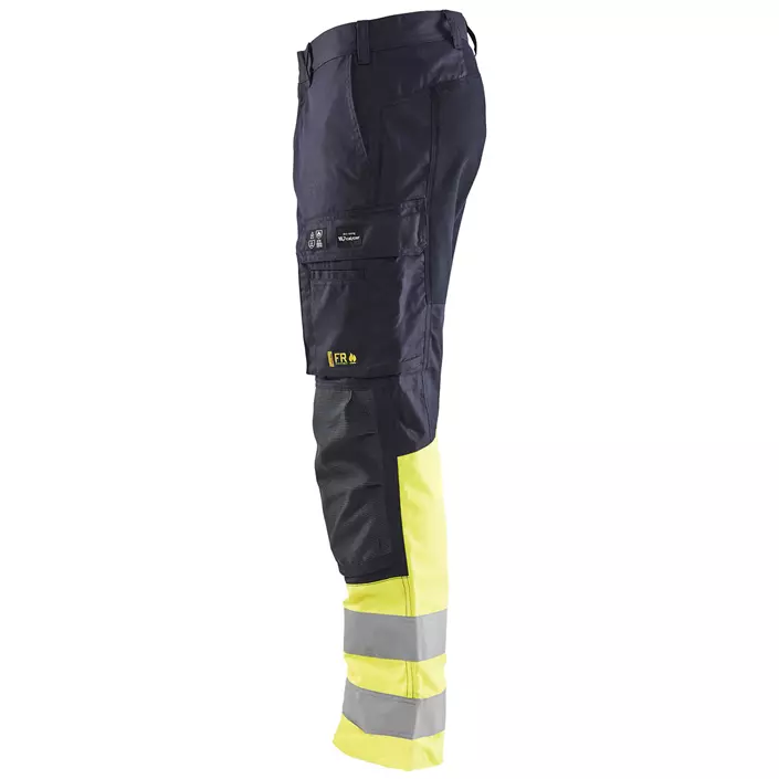 Blåkläder Multinorm work trousers, Marine/Hi-Vis yellow, large image number 3