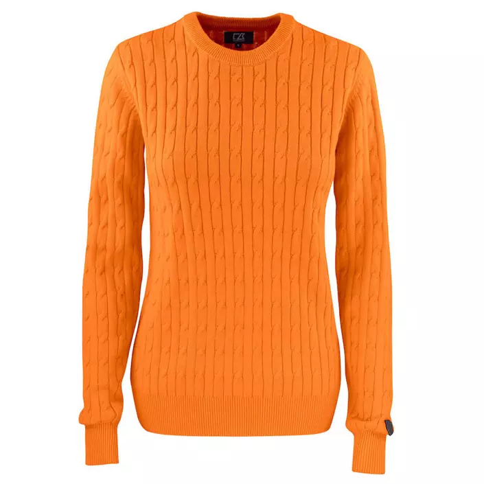 Cutter & Buck dame strikk pullover, Oransje, large image number 0