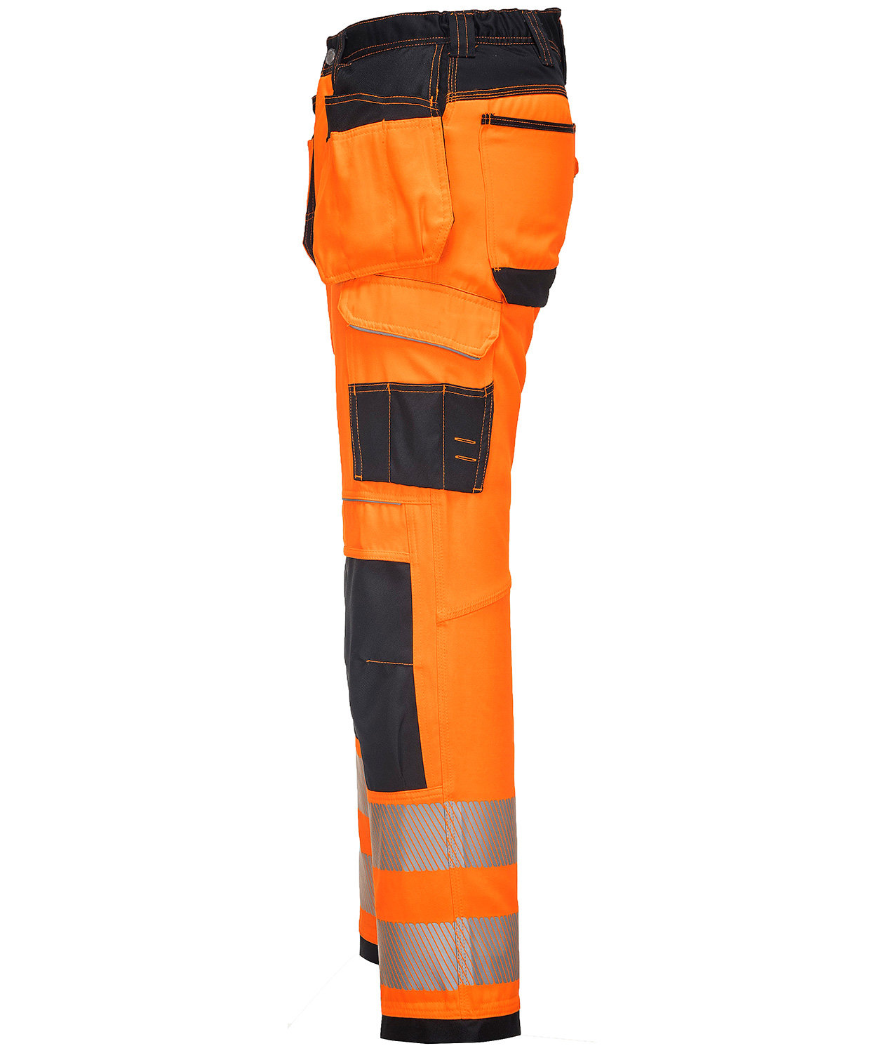 Portwest Vision hantverksbyxa T501, Varsel Orange/Svart, large image number 4