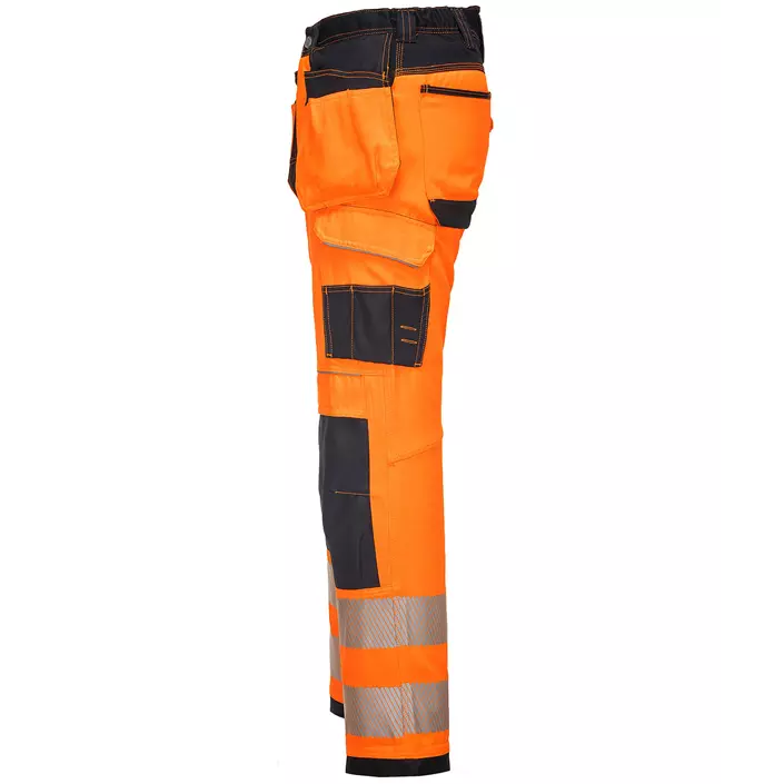 Portwest Vision craftsmen's trousers T501, Hi-Vis Orange/Black, large image number 4