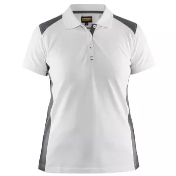 Blåkläder Unite dame polo T-shirt, Hvid - Grå