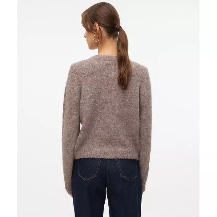 Vero Moda VMNOVAH dame strik cardigan, Brown Lentil, large image number 2