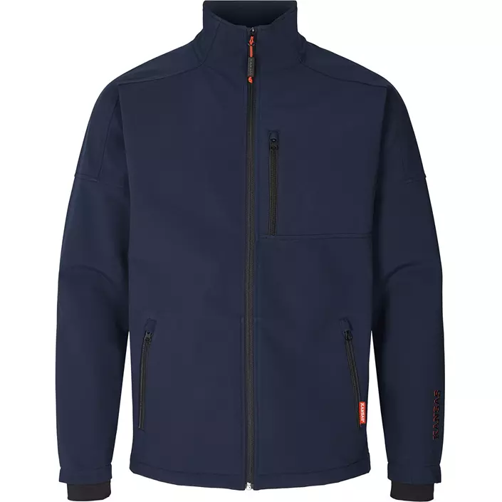 Kansas Apparel Basic softshell jacket, Dark Marine Blue, large image number 0