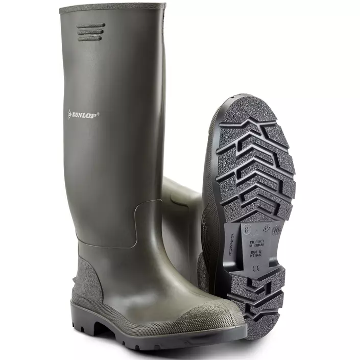 Dunlop Pricemastor rubber boots, Green, large image number 0