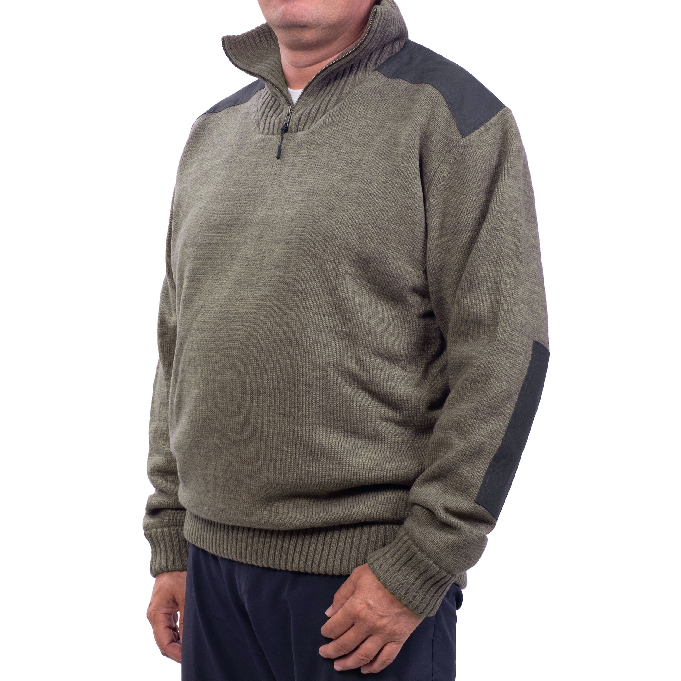 Westborn windbreaker stickad tr&ouml;ja, Brown Melange, large image number 7