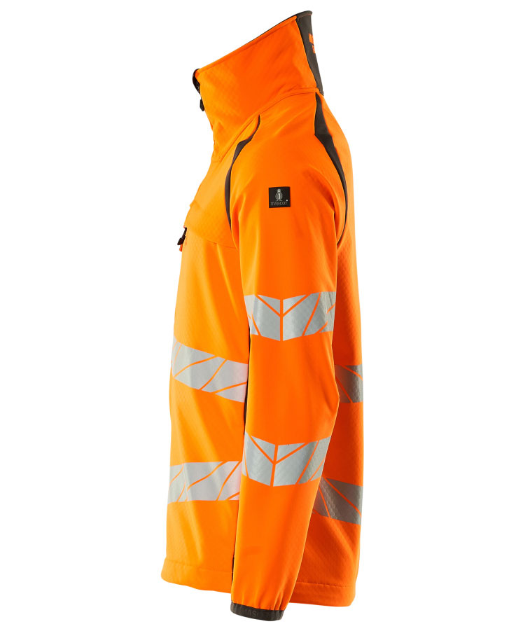 Mascot Accelerate Safe softshelljakke, Hi-vis Orange/M&oslash;rk antracit, large image number 3
