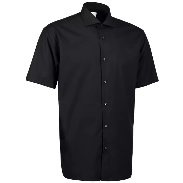Seven Seas modern fit Fine Twill kortärmad skjorta, Svart, large image number 2