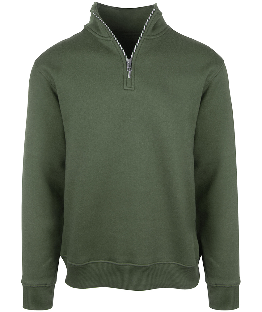 YOU Lisboa half zip, Olive, Olive, swatch