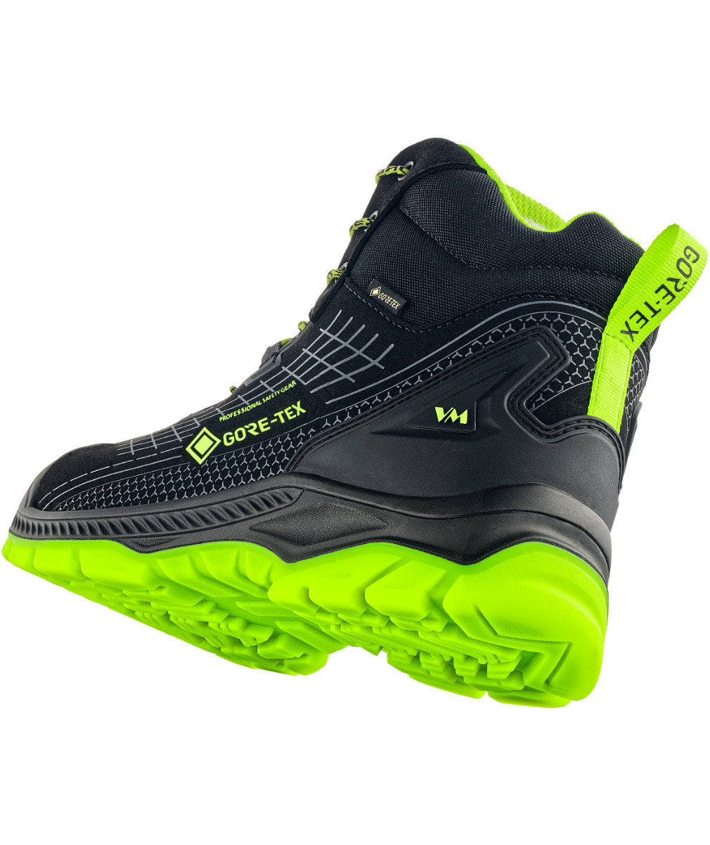 VM Footwear Birmingham safety boots S7L, Black/Green, large image number 1