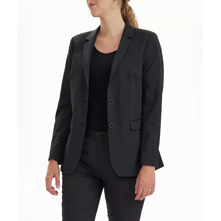 Sunwill Traveller Modern fit womens blazer with wool, Charcoal, large image number 6