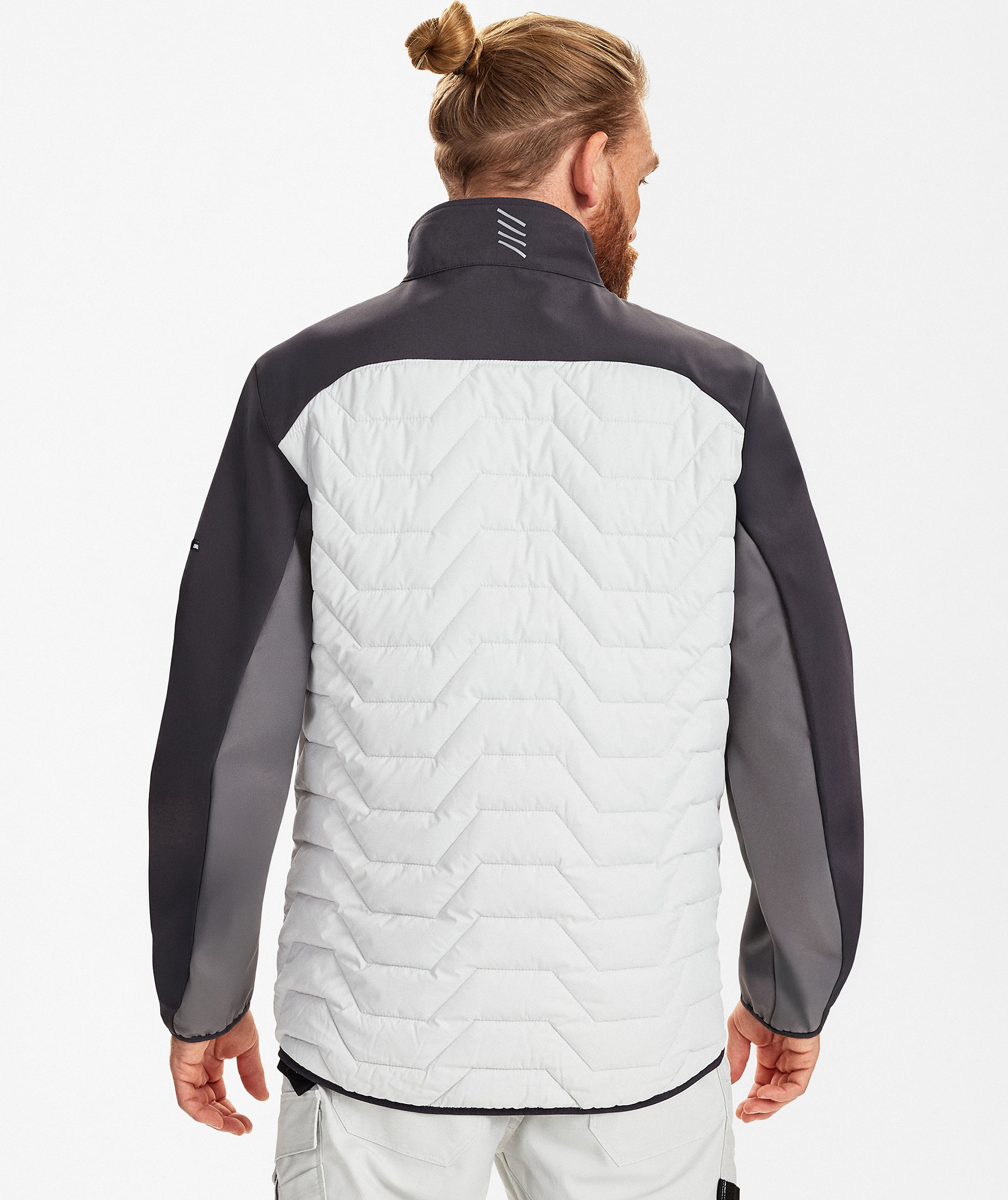 Engel Entire hybrid jacket, Bone White/Anthracite Grey, large image number 4