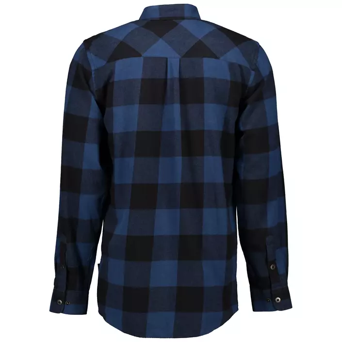 Westborn flannel shirt, Dusty Blue/Black, large image number 3