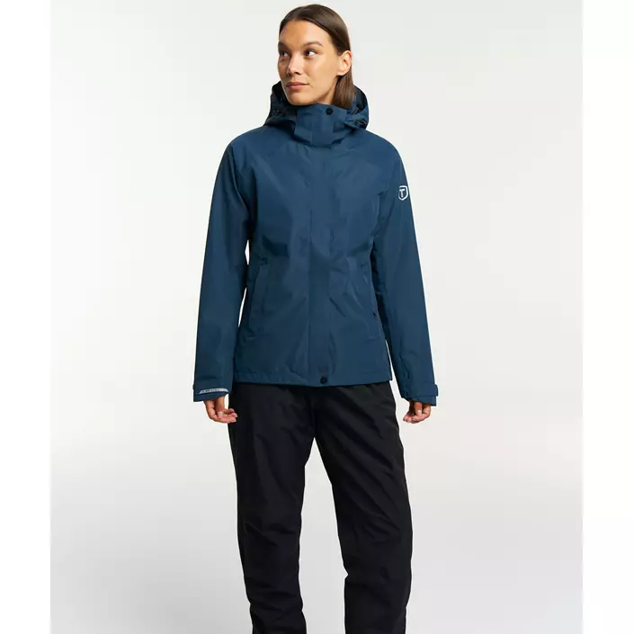 Tenson Westing dame regnjakke, Mørkeblå, large image number 1