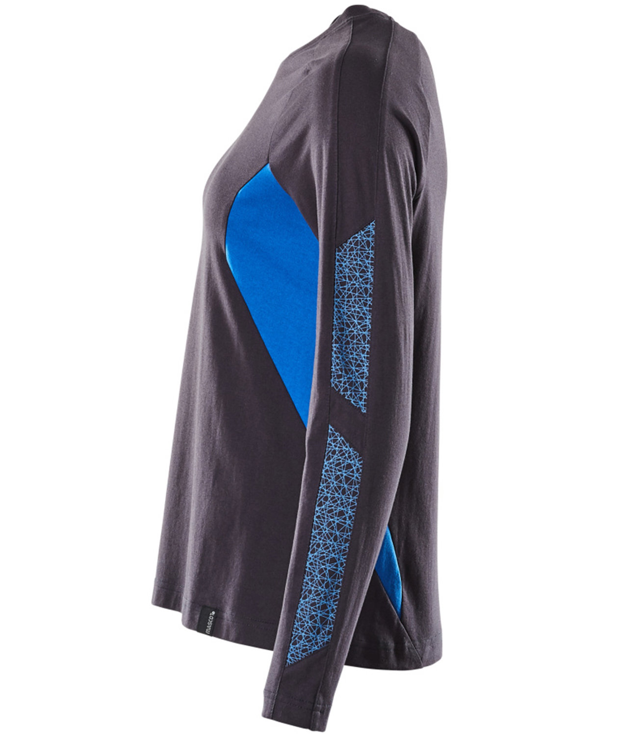 Mascot Accelerate lang&aelig;rmet dame T-shirt, M&oslash;rk Marine/Azurbl&aring;, large image number 3