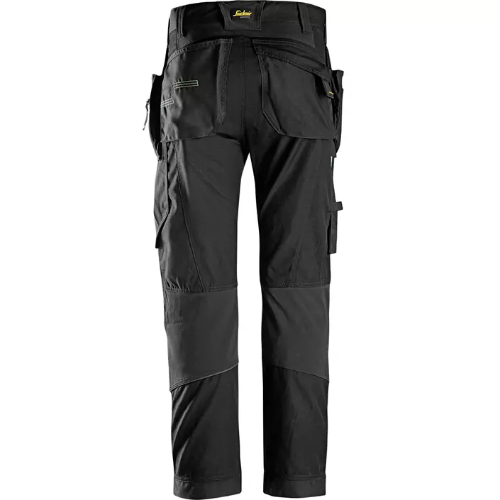 Snickers FlexiWork craftsman trousers 6902, Black, large image number 1