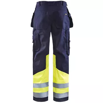 Blåkläder Multinorm håndværkerbukser, Marine/Hi-Vis gul