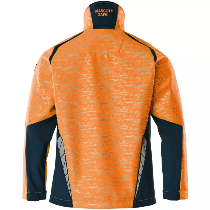 Mascot Accelerate Safe softshell jacket, Hi-Vis Orange/Dark Marine, large image number 1