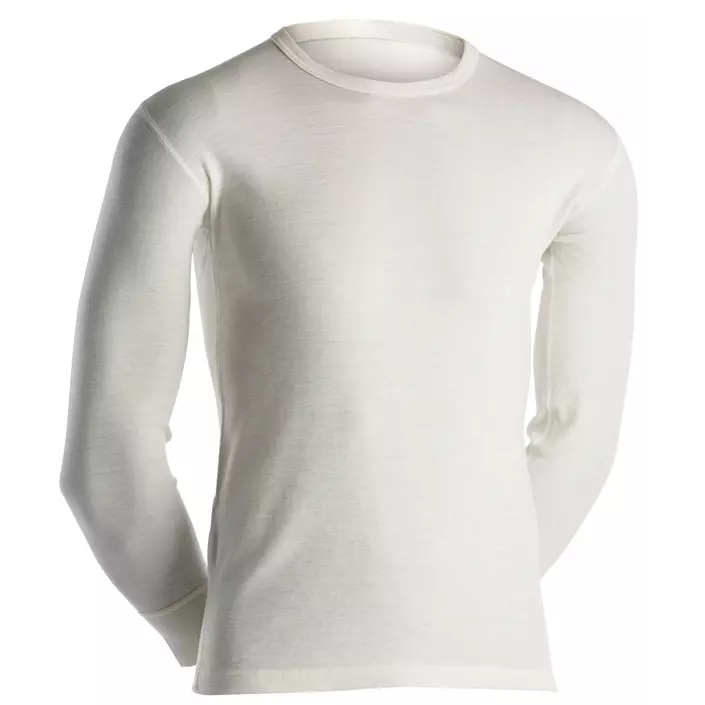 Dovre baselayer sweater with merino wool, White, large image number 0