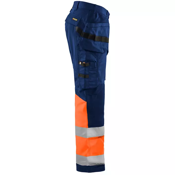 Blåkläder håndverksbukse, Marine/Hi-Vis Oransje, large image number 3