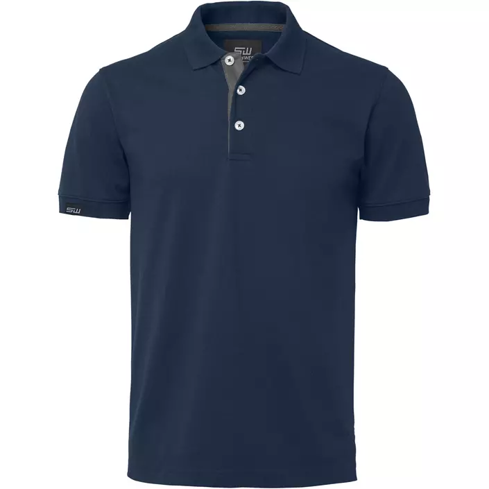 South West Weston polo T-shirt, Navy/Grey, large image number 0
