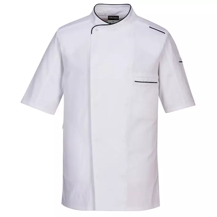Portwest Surrey short-sleeved chefs jacket, White, large image number 0
