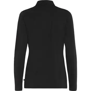 Pitch Stone women's long-sleeved polo shirt, Black