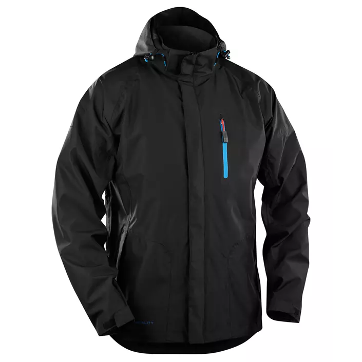 Blåkläder rain jacket, Black, large image number 0
