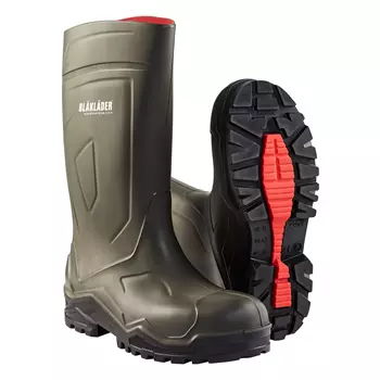 Blåkläder 2422 safety rubber boots S5, Army Green/Black