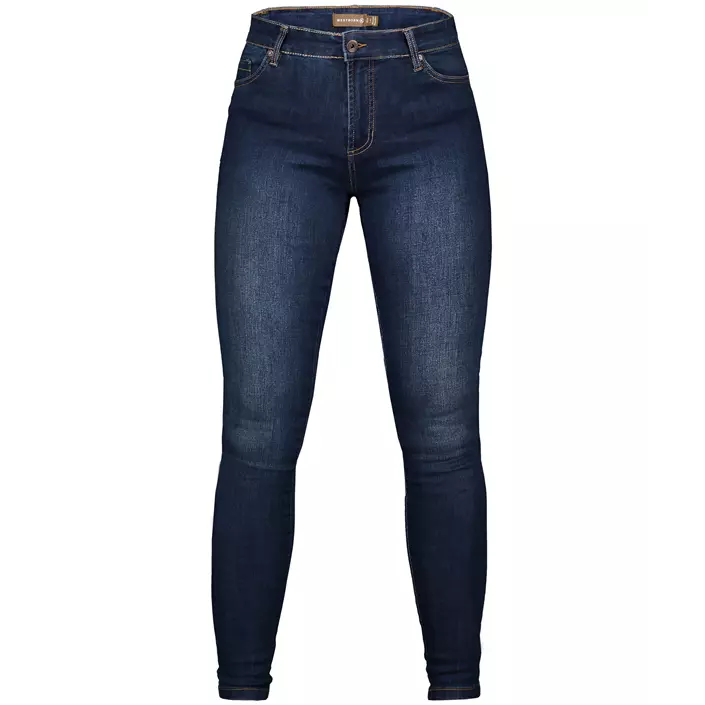 Westborn Slim Fit jeans dam, Denim blue washed, large image number 0