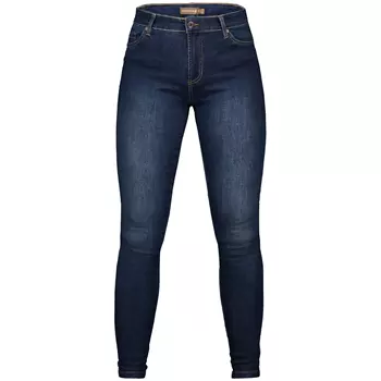 Westborn Slim Fit jeans dam, Denim blue washed