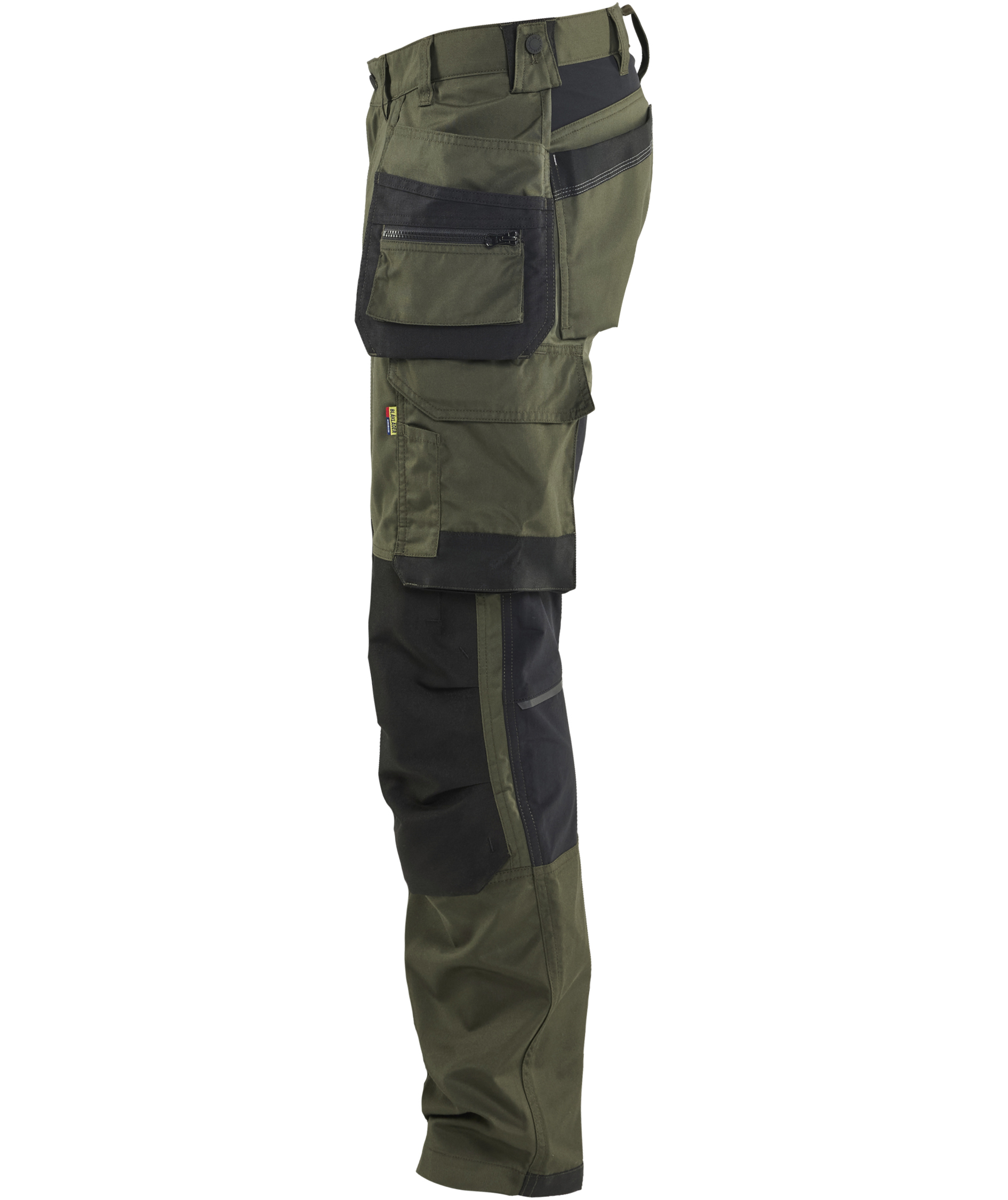 Bl&aring;kl&auml;der hantverksbyxa, Skog gr&ouml;n/svart, large image number 3