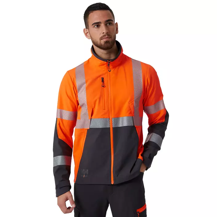 Helly Hansen ICU BRZ work jacket, Hi-vis Orange/Ebony, large image number 1