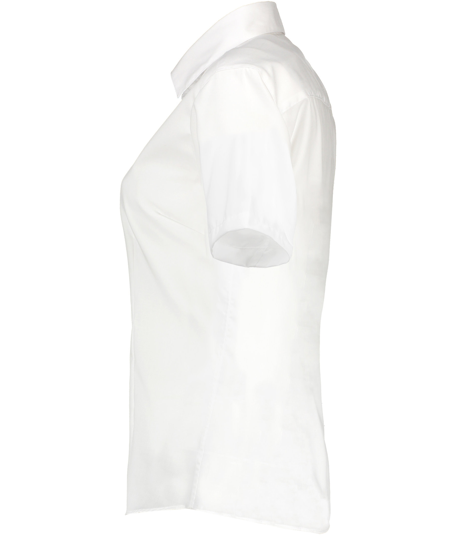 Seven Seas Fine Twill kort&aelig;rmet Modern fit  dameskjorte, Hvid, large image number 3