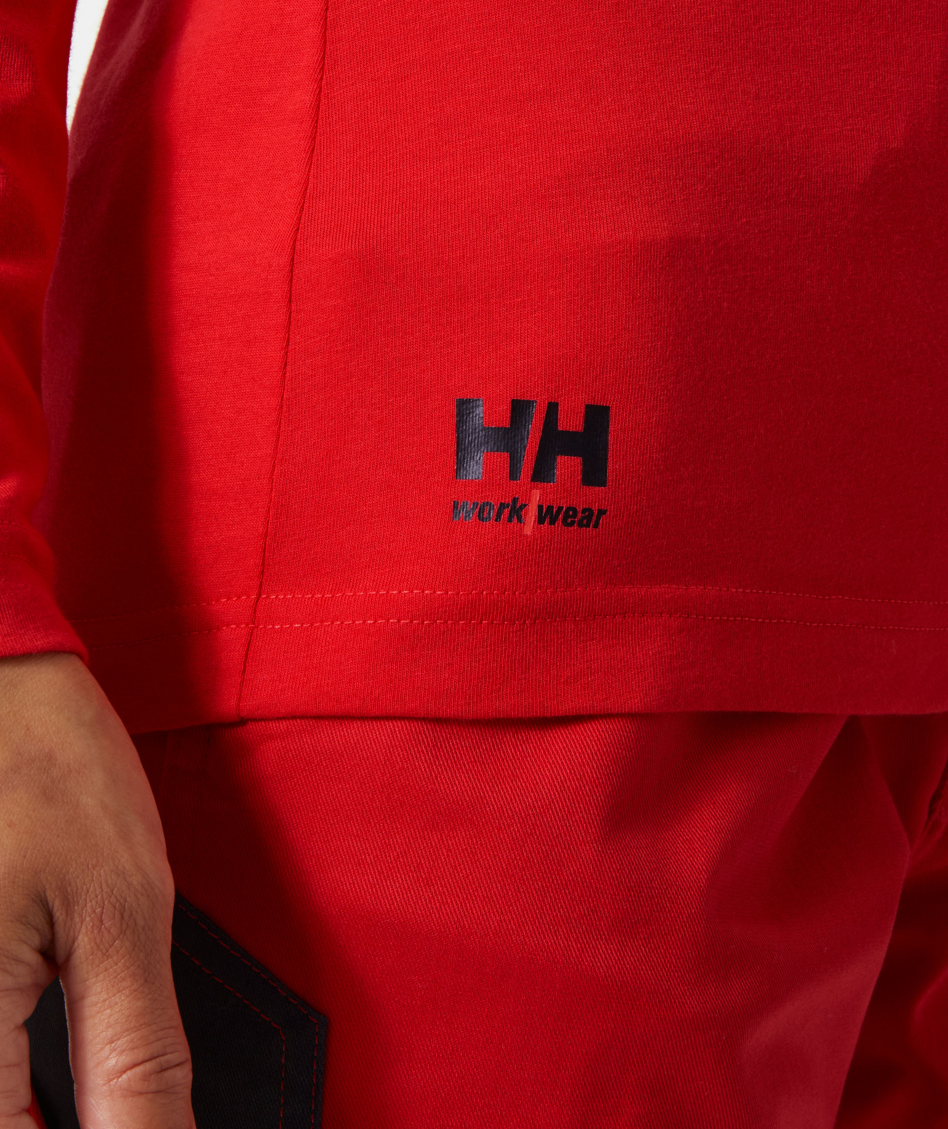 Helly Hansen Classic lang&aelig;rmet dame T-shirt, Alert red, large image number 5