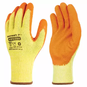 Benchmark BMG344 work gloves (box with 120 pairs), Yellow/Orange