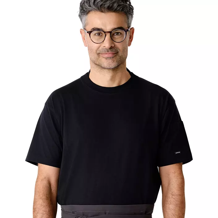 Kentaur kock-/service T-shirt, Svart, large image number 3
