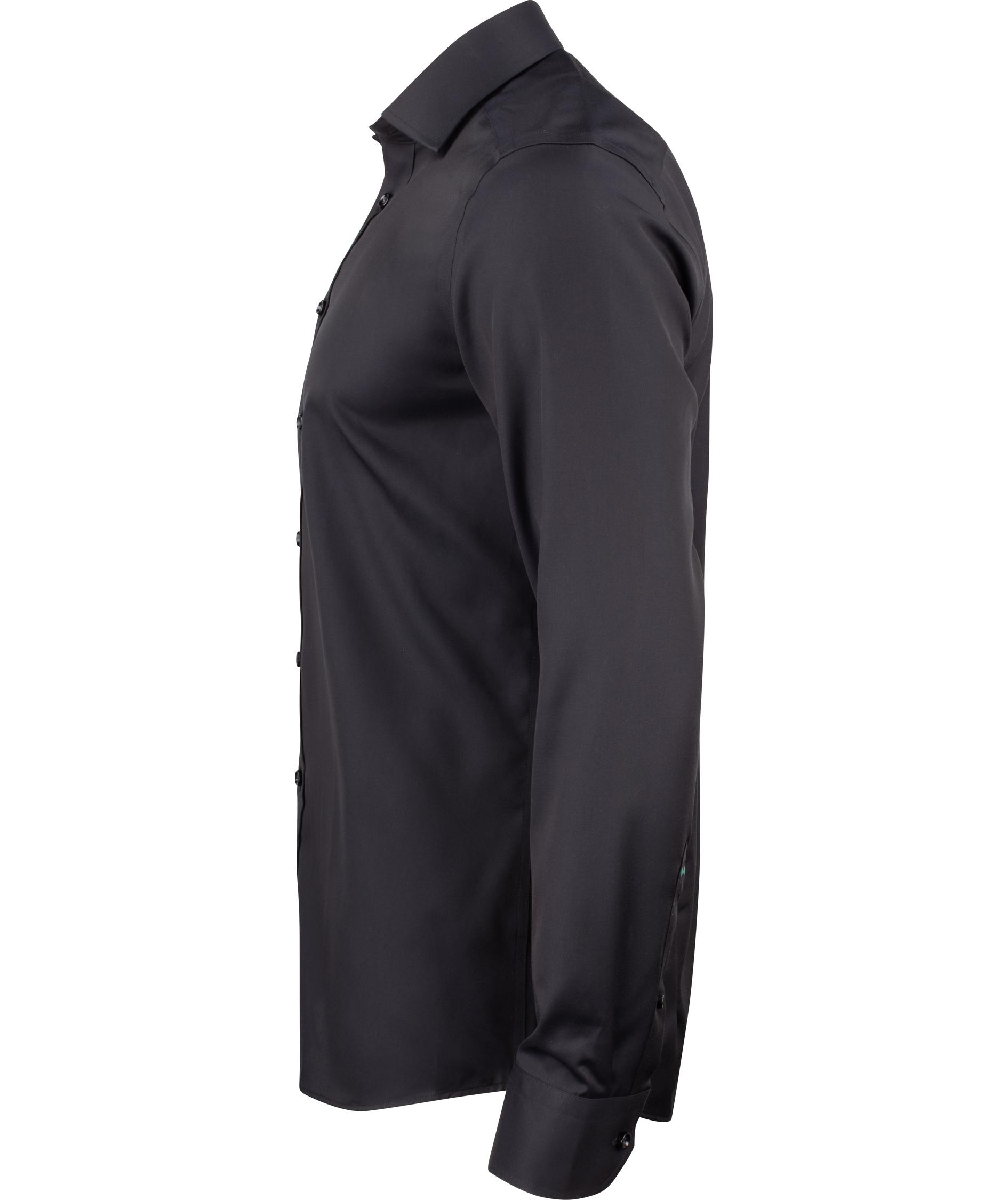 J. Harvest & Frost Twill Green Bow O1 slim fit skjorte, Svart, large image number 2